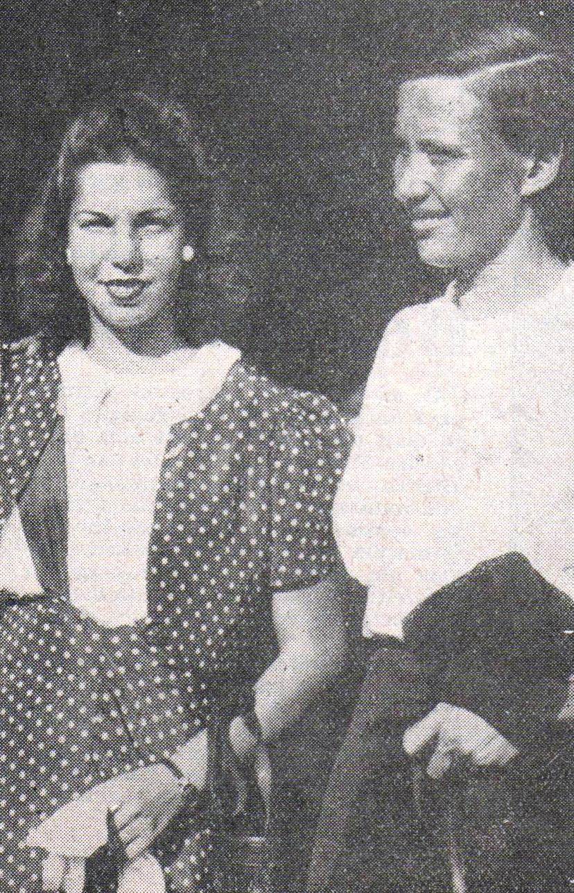 Piedade Coutinho com Maria Lenk no retorno dos Jogos Olímpicos de 1936. Crédito: O Globo Sportivo